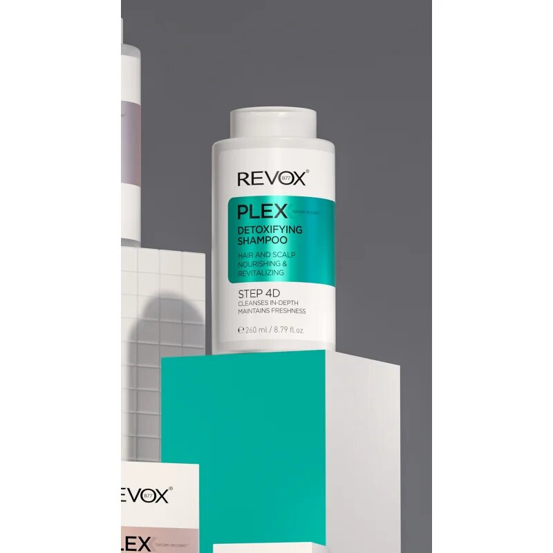 Revox B77 PLEX Detoxifying Shampoo. Step 4D șampon detoxifiant pentru curățare 260 ml