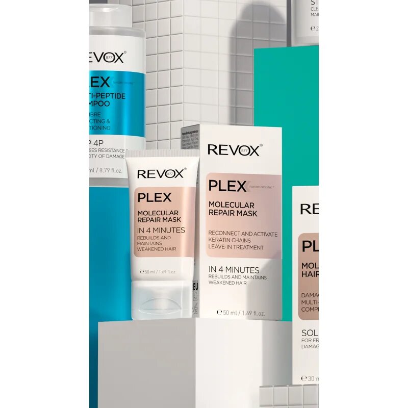 Revox B77 PLEX Molecular Repair Mask mască regeneratoare fără clătire pentru păr 50 ml