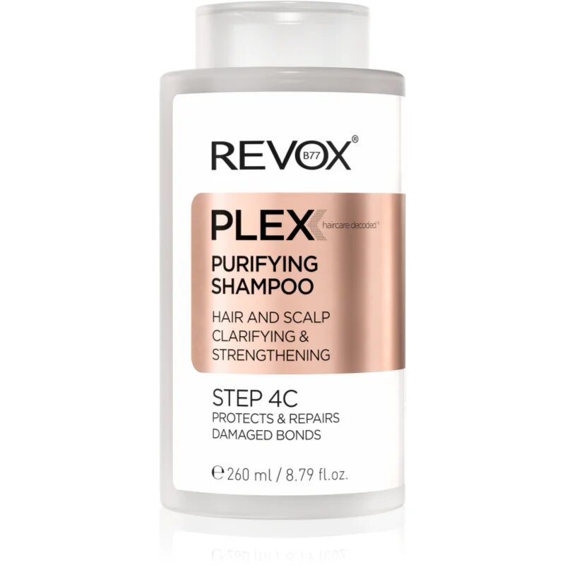 Revox B77 PLEX Purifying Shampoo. Step 4C sampon pentru curatare pentru întărirea părului deteriorat 260 ml