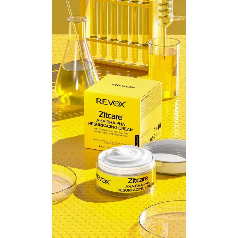 Revox B77 Zitcare AHA BHA PHA Resurfacing Cream crema de noapte care catifeleaza 50 ml