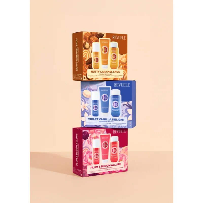 Revuele Plum & Bloom Allure Fragrance Trio Set set cadou pentru corp pentru femei