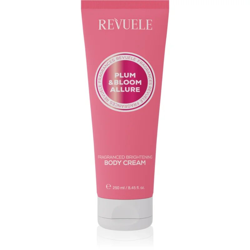 Revuele Plum & Bloom Allure Fragranced Brightening Body Cream cremă de corp cu efect de iluminare cu efect de hidratare pentru femei 250 ml