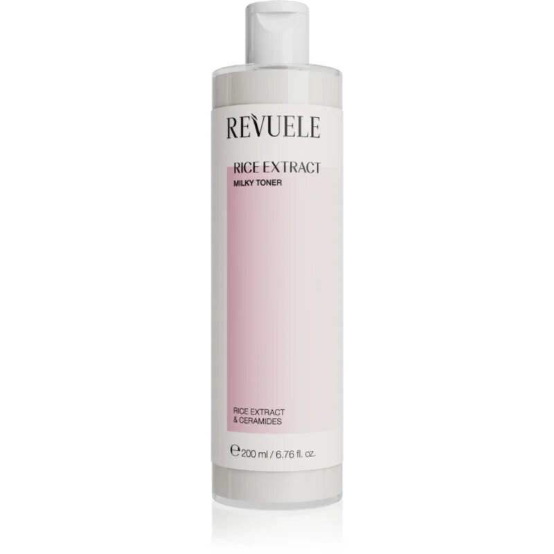 Revuele Rice Extract Milky Toner loțiune tonică cu lapte reface bariera protectoare a pielii 200 ml