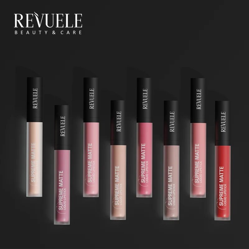 Revuele Supreme Matte Liquid Lipstick ruj lichid mat culoare 24 55 ml