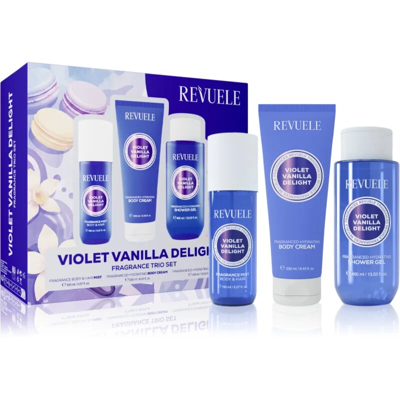Revuele Violet Vanilla Delight Fragrance Trio Set set cadou pentru corp pentru femei