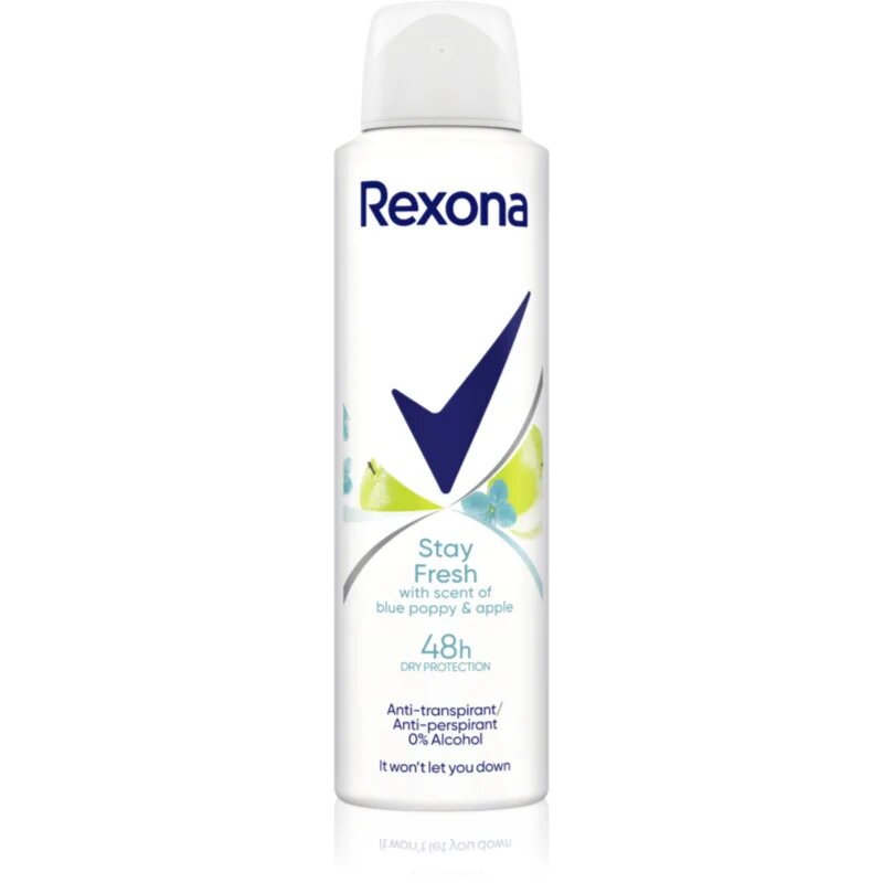 Rexona Blue Poppy & Apple antiperspirant spray 150 ml