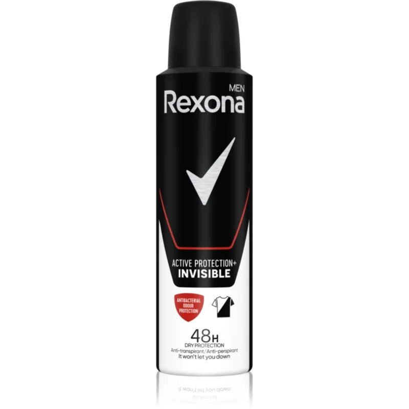 Rexona Men Active Protection+ spray anti-perspirant pentru barbati Invisible 150 ml
