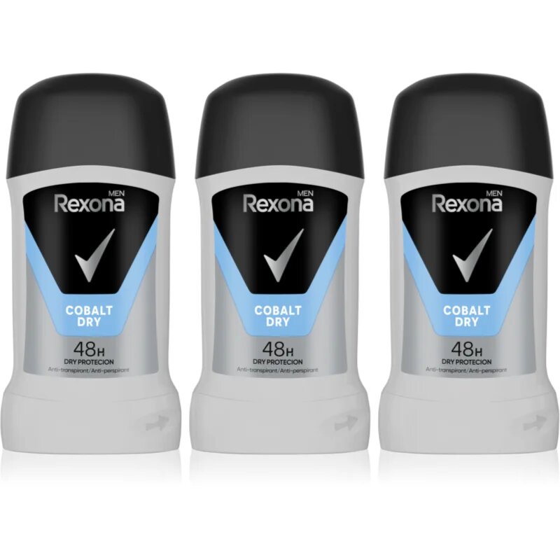 Rexona Men Cobalt Dry antiperspirant puternic ambalaj economic