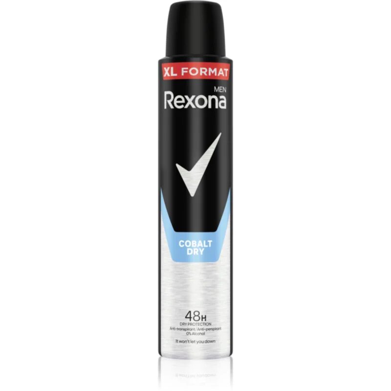 Rexona Men Cobalt Dry spray anti-perspirant pentru barbati XL Cobalt Dry 200 ml