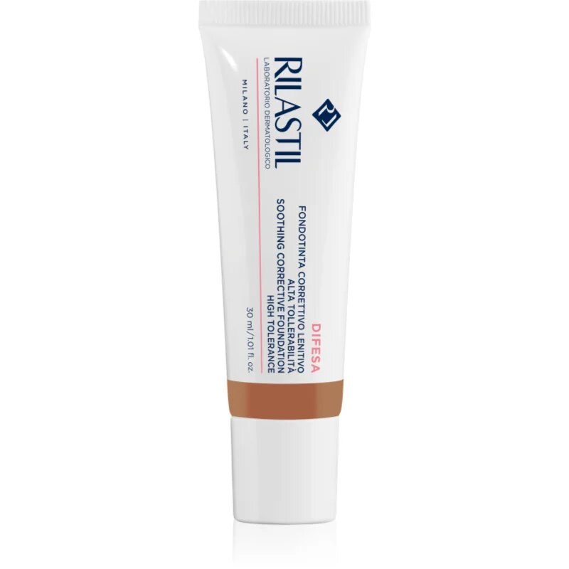 Rilastil Difesa Make Up Soothing Foundation machiaj calmant pentru piele sensibilă culoare 05 30 ml