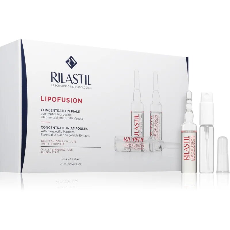 Rilastil Lipofusion ser pentru tratarea celulitei in fiole 10x7.5 ml