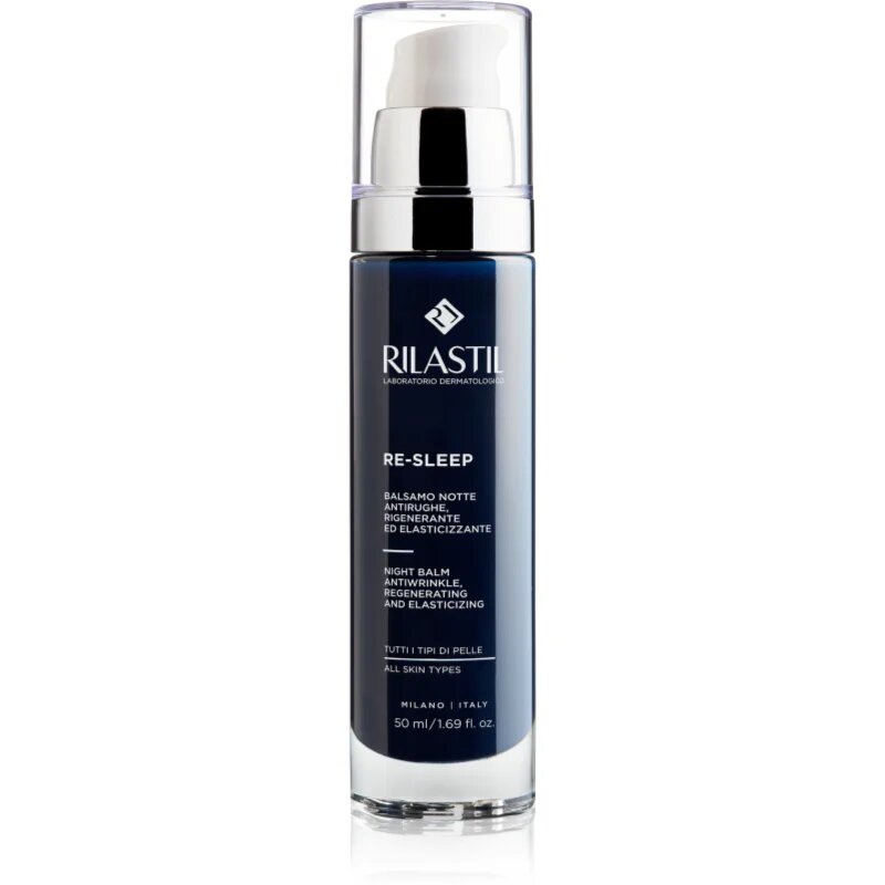Rilastil Re-Sleep balsam facial de noapte pentru regenerarea și reînnoirea pielii 50 ml