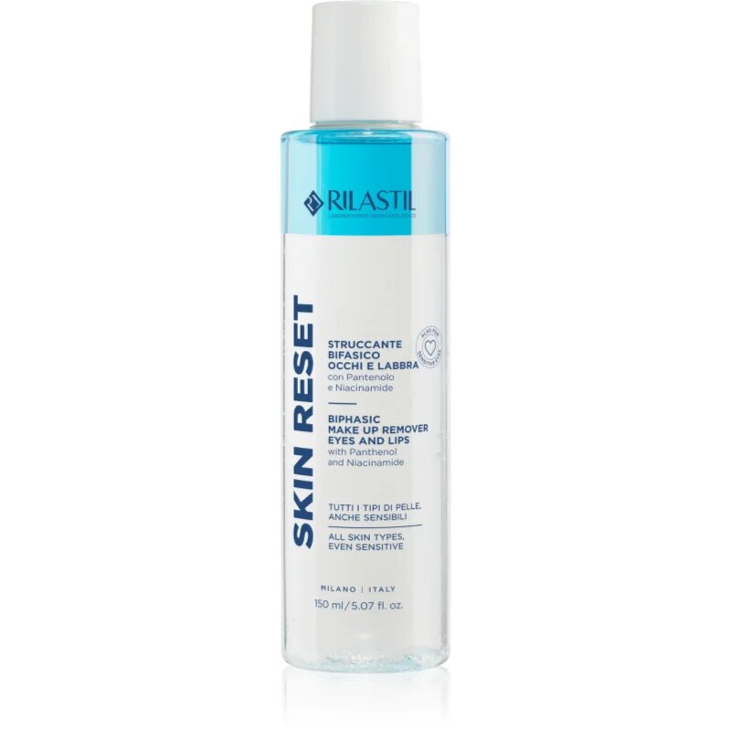 Rilastil Skin Reset două faze pentru îndepărtarea machiajului de pe ochi și buze 150 ml