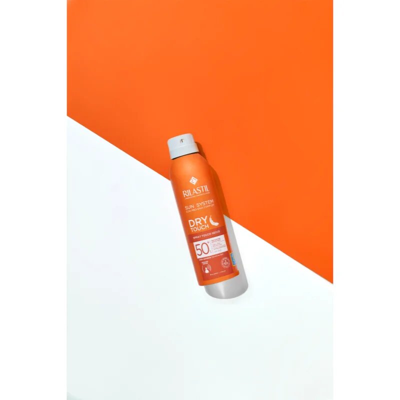 Rilastil Sun System Dry Touch spray protector pentru plajă SPF 50 200 ml