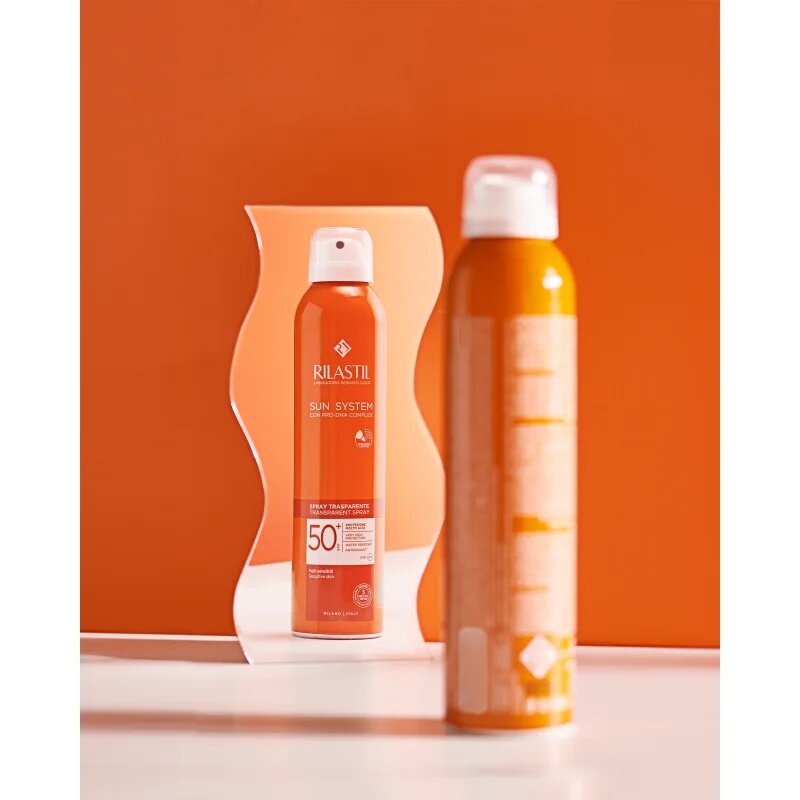 Rilastil Sun System spray transparent pentru bronzare SPF 50+ 200 ml