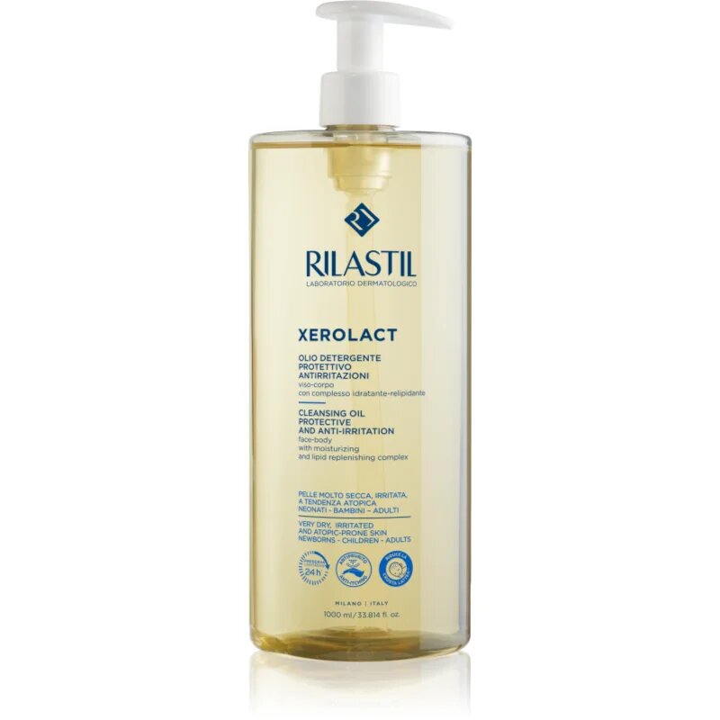 Rilastil Xerolact Cleansing Oil ulei de curatare pentru piele uscata spre atopica 1000 ml