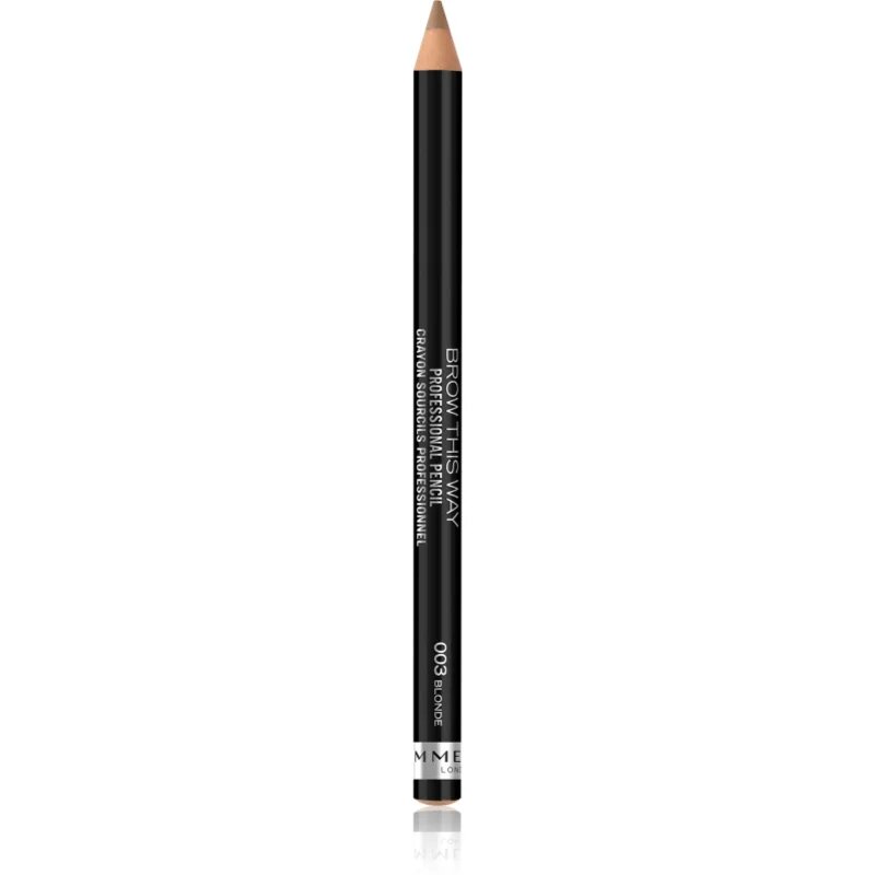 Rimmel Brow This Way creion pentru sprancene cu pensula culoare 003 Blonde 14 g