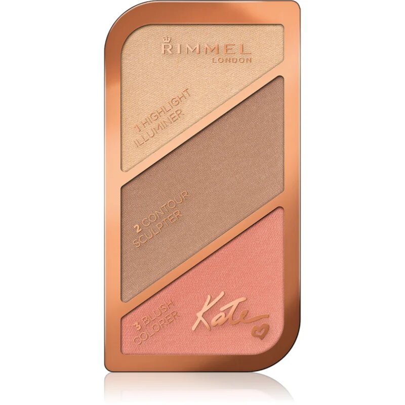 Rimmel Kate Patela pentru conturul fetei culoare 002 Coral Glow 185 g