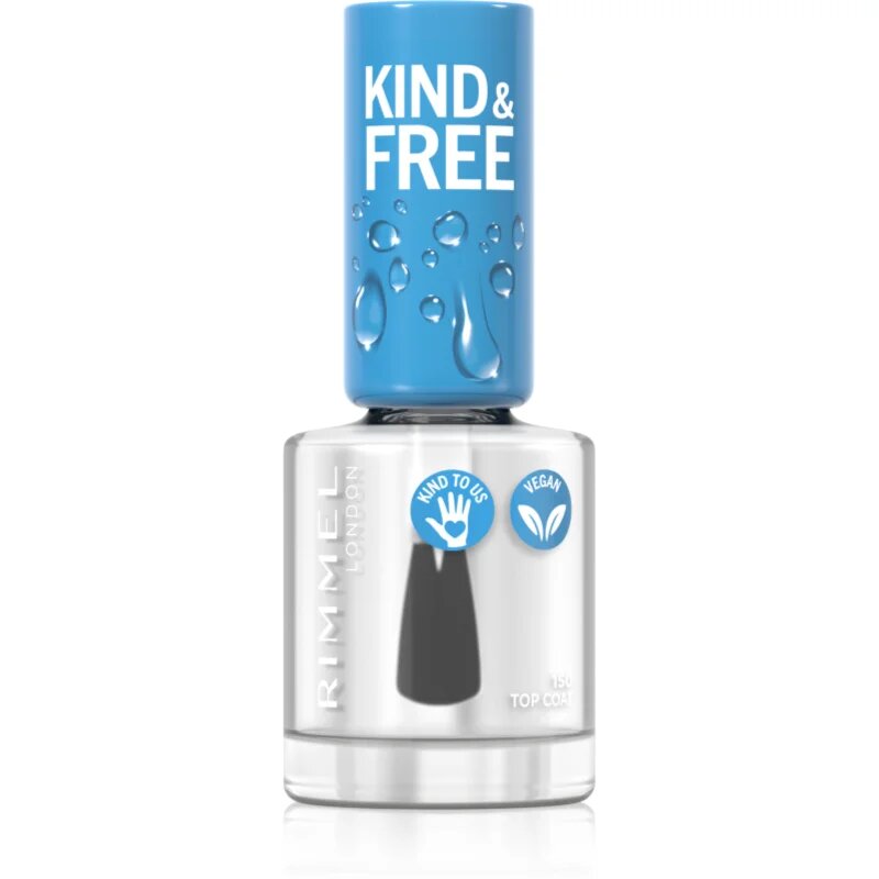 Rimmel Kind & Free lac de unghii/parte sus culoare 150 Oxygen Wave 8 ml