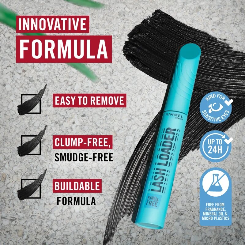 Rimmel Kind & Free Lash Loader mascara pentru volum culoare 003 Aubergine 9.5 ml