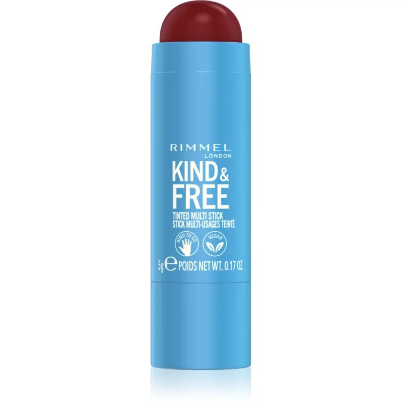 Rimmel Kind & Free machiaj multifuncțional pentru ochi buze și față culoare 005 Berry Sweet 5 g