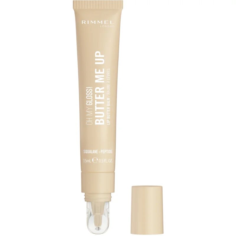 Rimmel Oh My Gloss! Butter Me Up Balsam de buze hidratant culoare 000 Vanilla Frost 15 ml