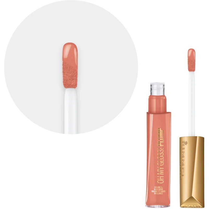Rimmel Oh My Gloss! Plump lip gloss culoare Peach Pie 6.5 ml