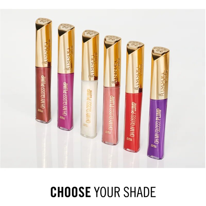 Rimmel Oh My Gloss! Plump lip gloss culoare Peach Pie 6.5 ml