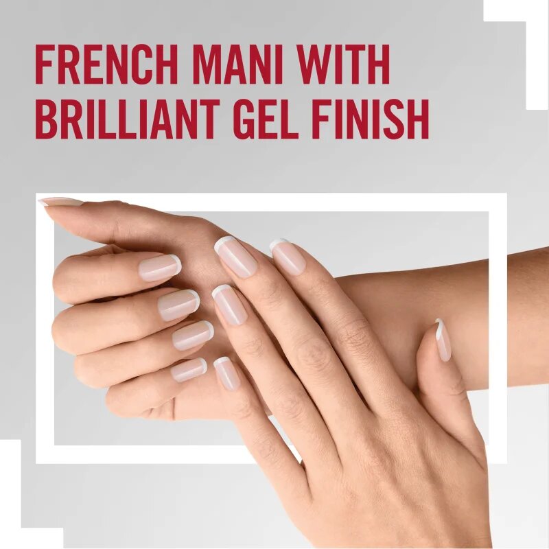 Rimmel Super Gel Step 1 lac de unghii pentru manichiura frantuzeasca culoare 091 English Rose 12 ml