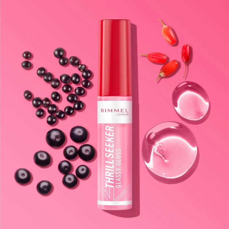 Rimmel Thrill Seeker Glassy Gloss luciu de buze pentru un volum suplimentar culoare 100 Coco Suga 10 ml