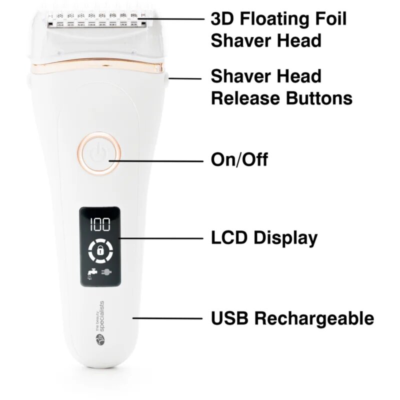 RIO Go Smooth Wet & Dry Lady Shaver epilator pentru femei 1 buc