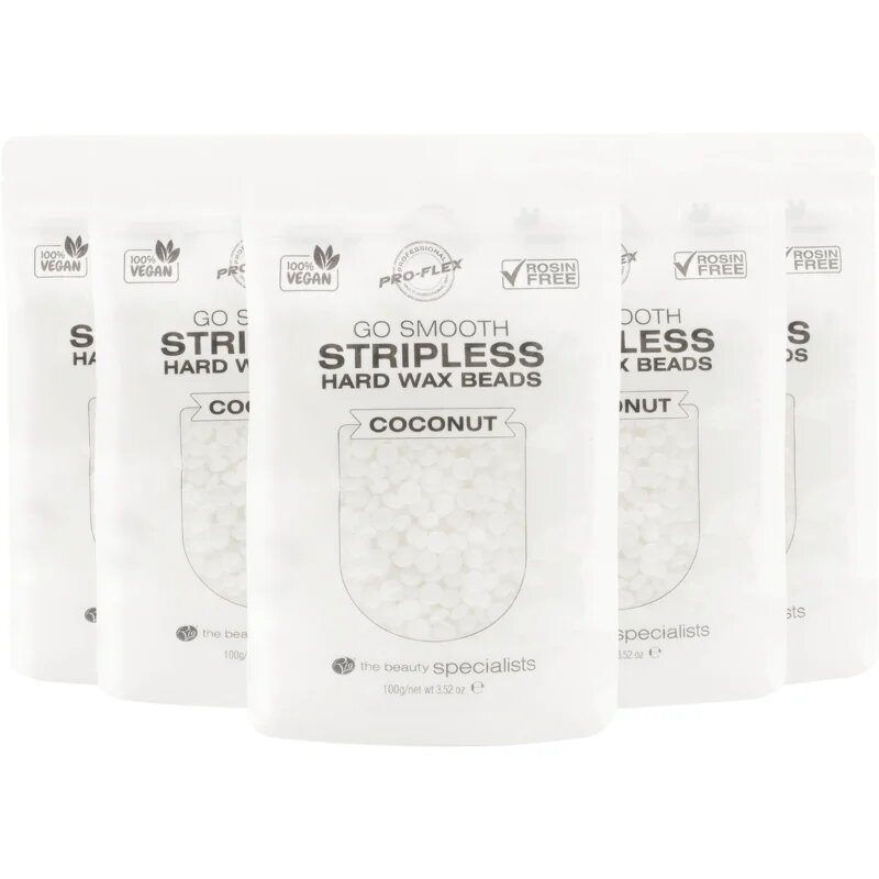 RIO Hard Wax Beads Coconut perle de ceară pentru depilare 5x100 g