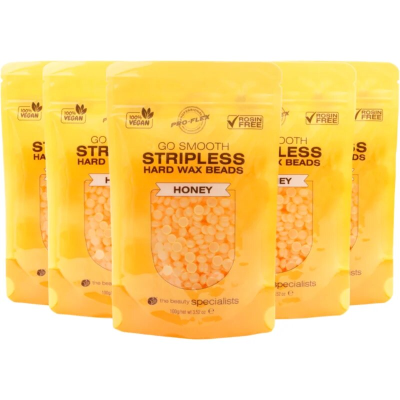 RIO Hard Wax Beads Honey perle de ceară pentru depilare 5x100 g