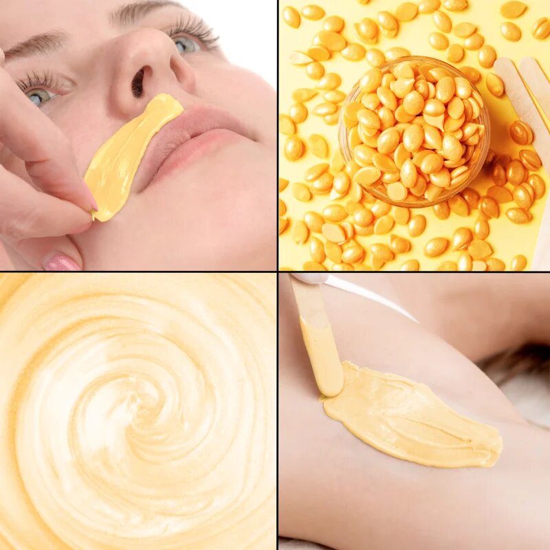 RIO Hard Wax Beads Honey perle de ceară pentru depilare 5x100 g
