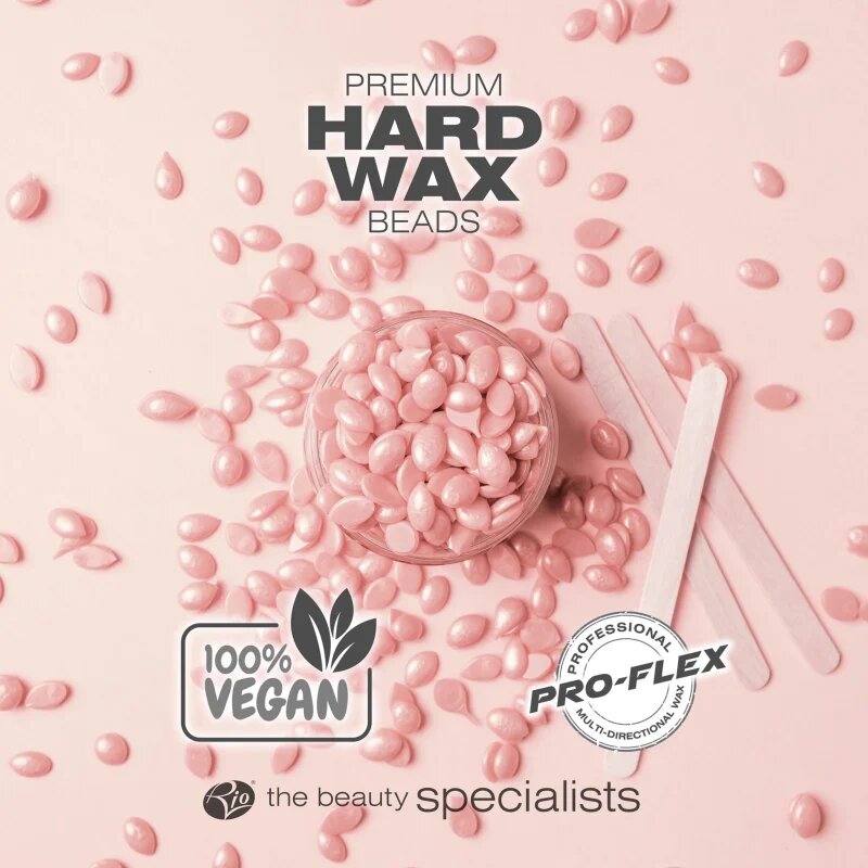 RIO Hard Wax Beads Rose perle de ceară pentru depilare 750 g