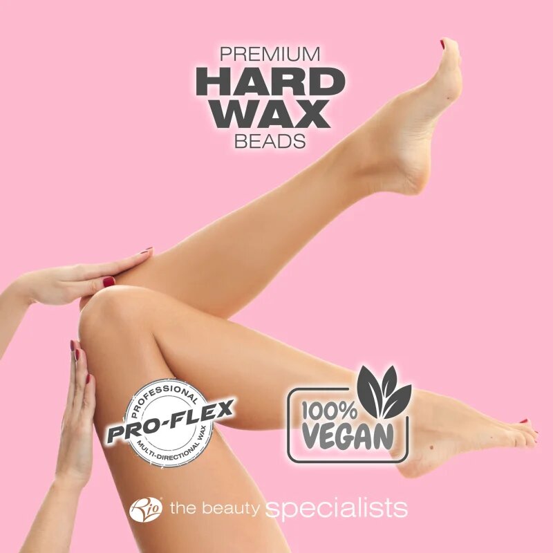 RIO Hard Wax Beads Rose perle de ceară pentru depilare 750 g