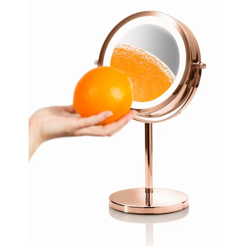 RIO Rose gold mirror oglindă cosmetică iluminată 1 buc