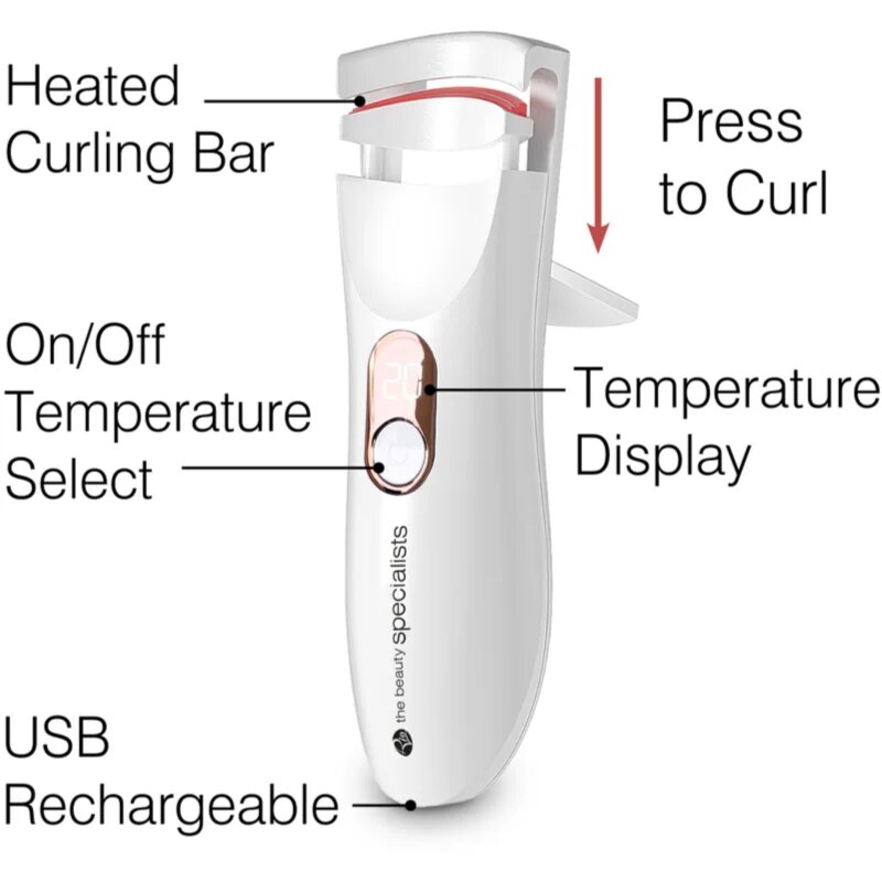 RIO Wow Lash Pro Heated Eyelash Curler ondulator pentru gene 1 buc