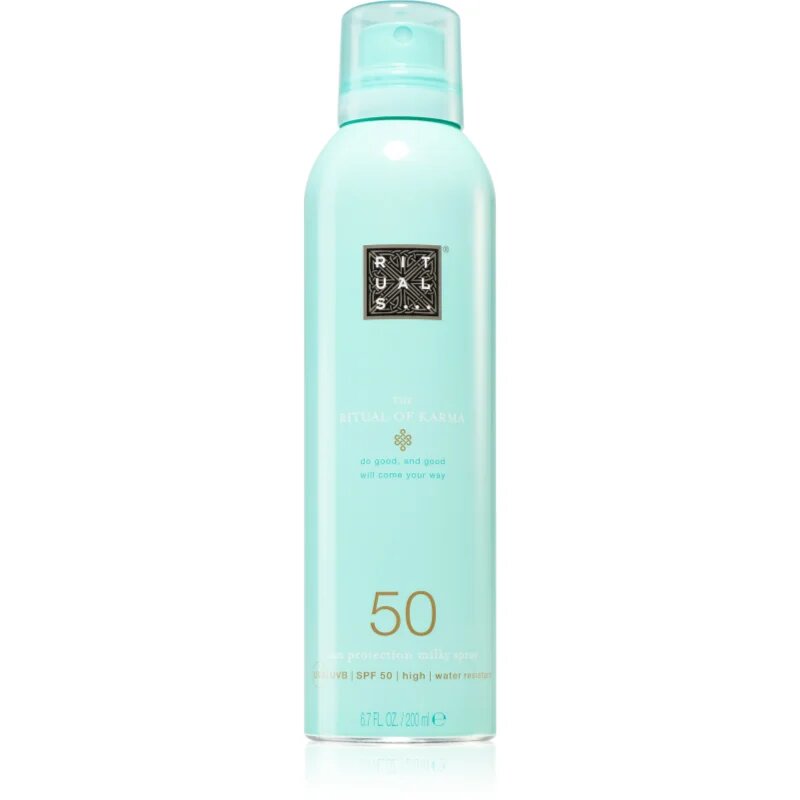 The Ritual Of Karma lapte bronzant cu pulverizator SPF 50 SPF 50 200 ml