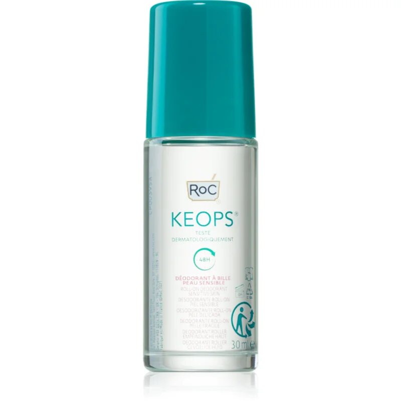 RoC Keops Sensitive Deodorant roll-on pentru piele sensibila 48h 30 ml