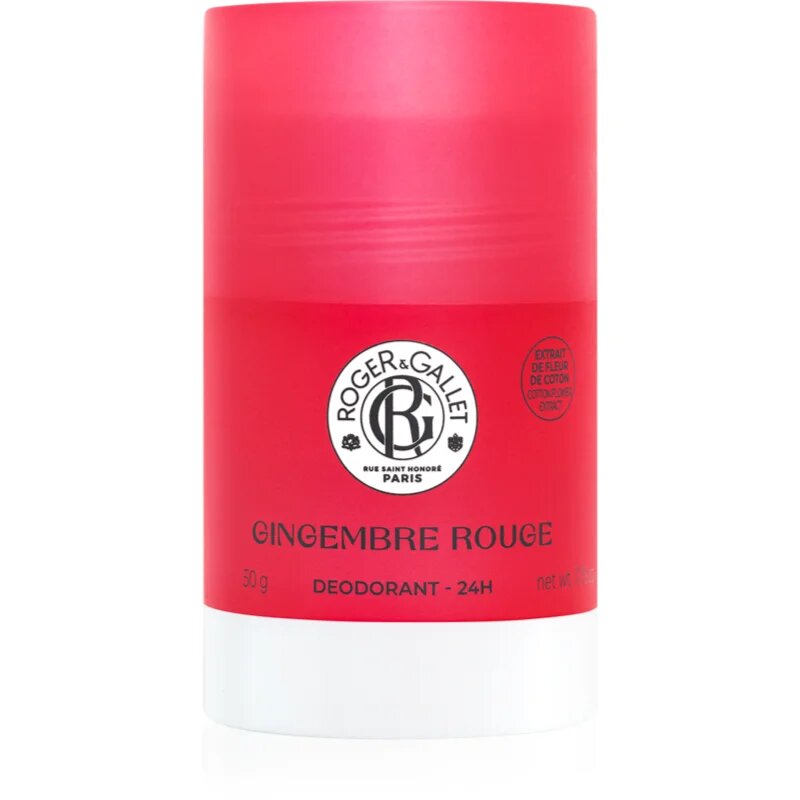 Roger & Gallet Gingembre Rouge deodorant fără conținut săruri de aluminiu pentru femei 50 g