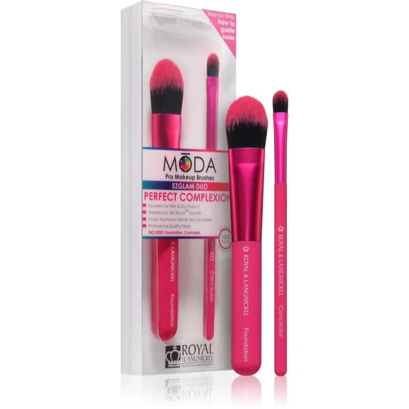 Royal and Langnickel MŌDA EZGLAM DUO Perfect Complexion set perii machiaj