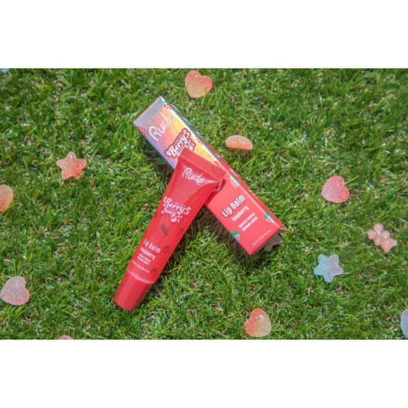 Rude Cosmetics Berry Juicy Balsam de buze hidratant culoare Raspberry 10 ml