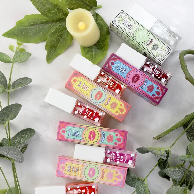 Rude Cosmetics Lip Oil Massage ulei pentru buze cu efect de hidratare culoare Strawberry Sauna 4 ml