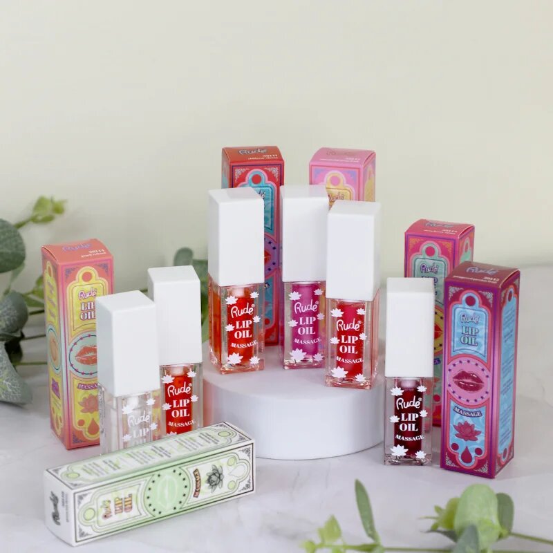 Rude Cosmetics Lip Oil Massage ulei pentru buze cu efect de hidratare culoare Strawberry Sauna 4 ml