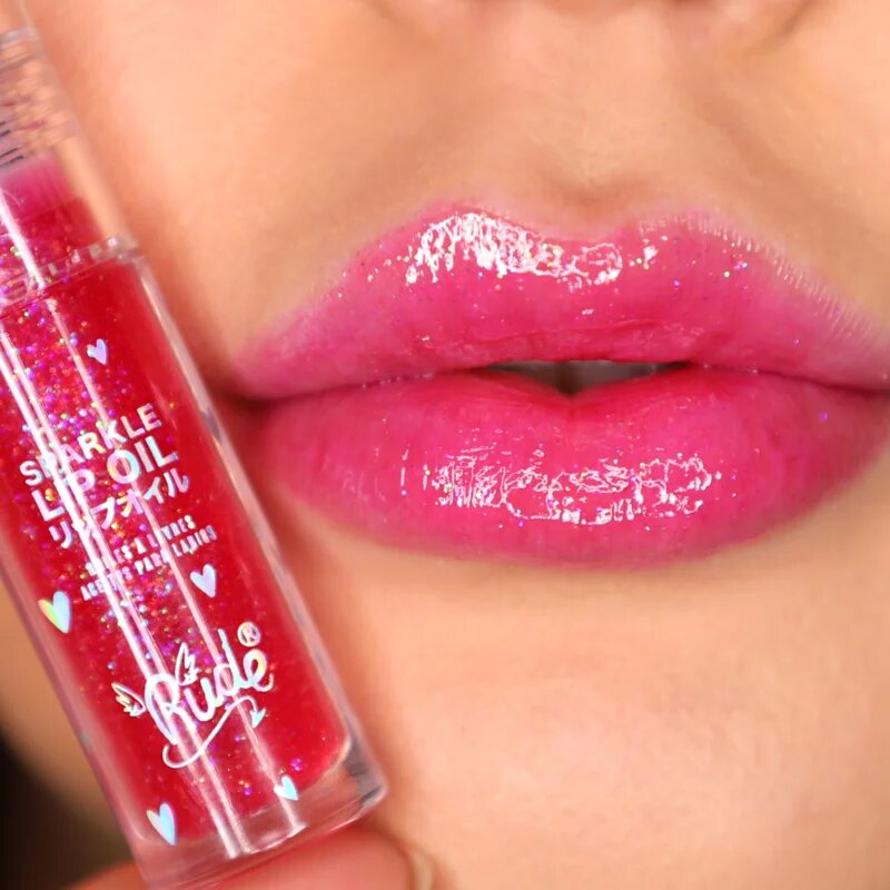 Rude Cosmetics Manga Collection Sparkle Lip Oil ulei nuanțator pentru buze cu efect de hidratare culoare Watermelon 4 g