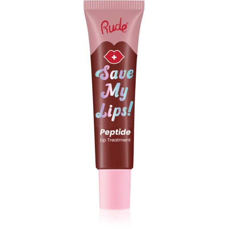Rude Cosmetics Save My Lips balsam de buze hidratant cu peptide culoare Cherry 15 ml