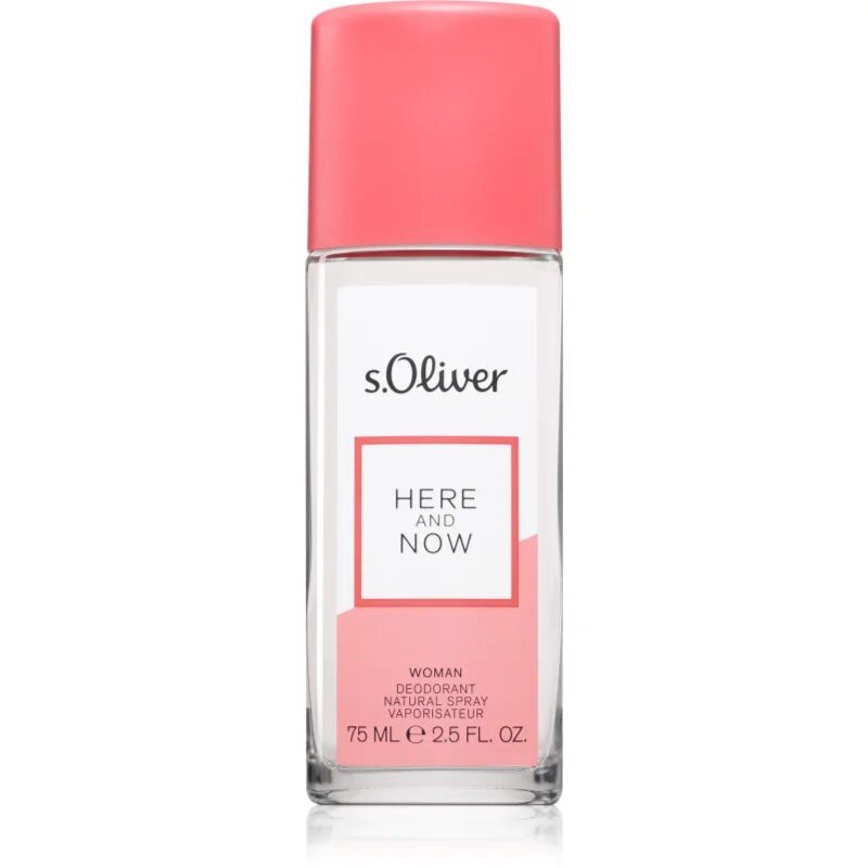 s.Oliver Here and Now Women Deo cu atomizor pentru femei 75 ml