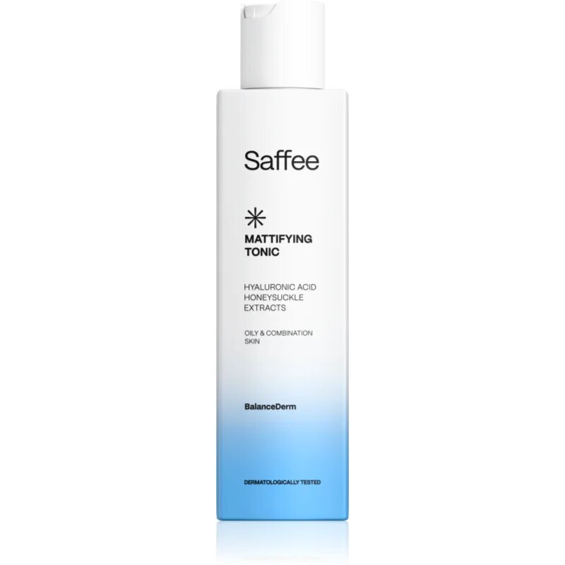 Saffee BalanceDerm Mattifying Tonic tonic pentru curățare cu efect de matifiere pentru ten gras și mixt 200 ml