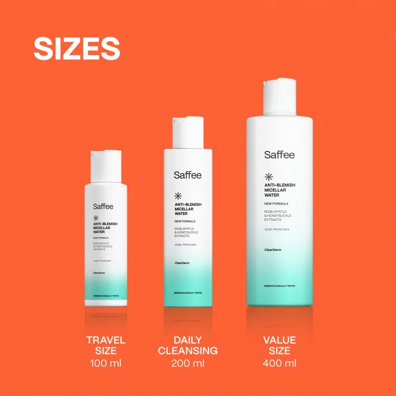 Saffee ClearDerm Anti-blemish Micellar Water apa cu particule micele pentru pielea problematica 400 ml